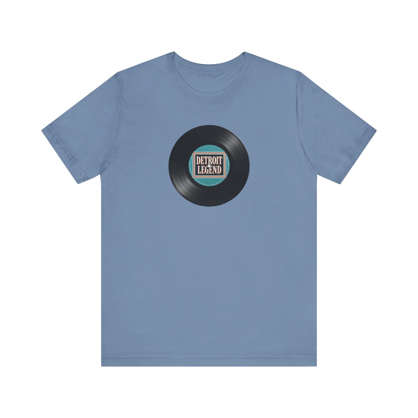 Detroit Legend Vinyl Record Tee, Music Lover Shirt, Unisex Casual Wear, Gift for Music Fans, Retro Record T-Shirt, Motown Shirt