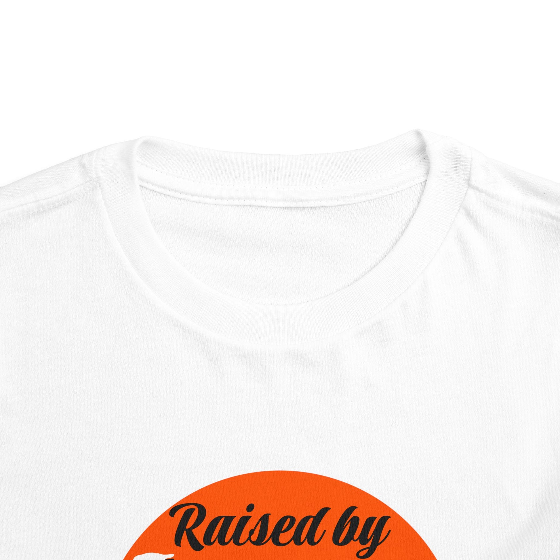 Toddler Short Sleeve Tee - Raised by Cheetahs Funny Adventure Shirt for Girls, Toddlers - Schmartypants
