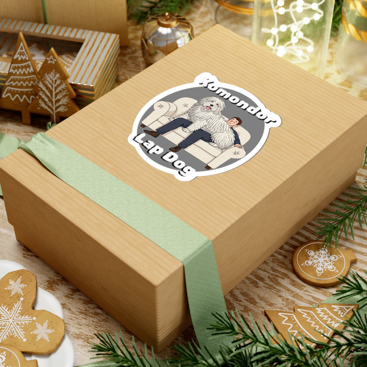 Komondor Lap Dog Stickers - Cute Pet Decor for Dog Lovers, Perfect for Laptops, Water Bottles, Journals, Gifts - Schmartypants