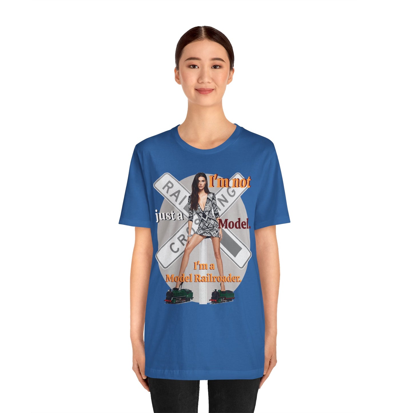 Railroad Model Unisex Tee, Train Lover Gift, Funny 'Model Railroader' Shirt, Model Railroading Apparel, Unique Graphic T-Shirt - Schmartypants
