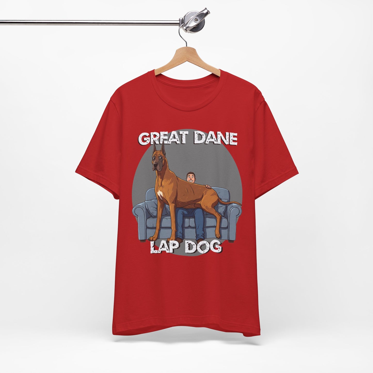 Great Dane Lap Dog Unisex Tee - Hilarious Dog Lover Graphic T-Shirt - Schmartypants