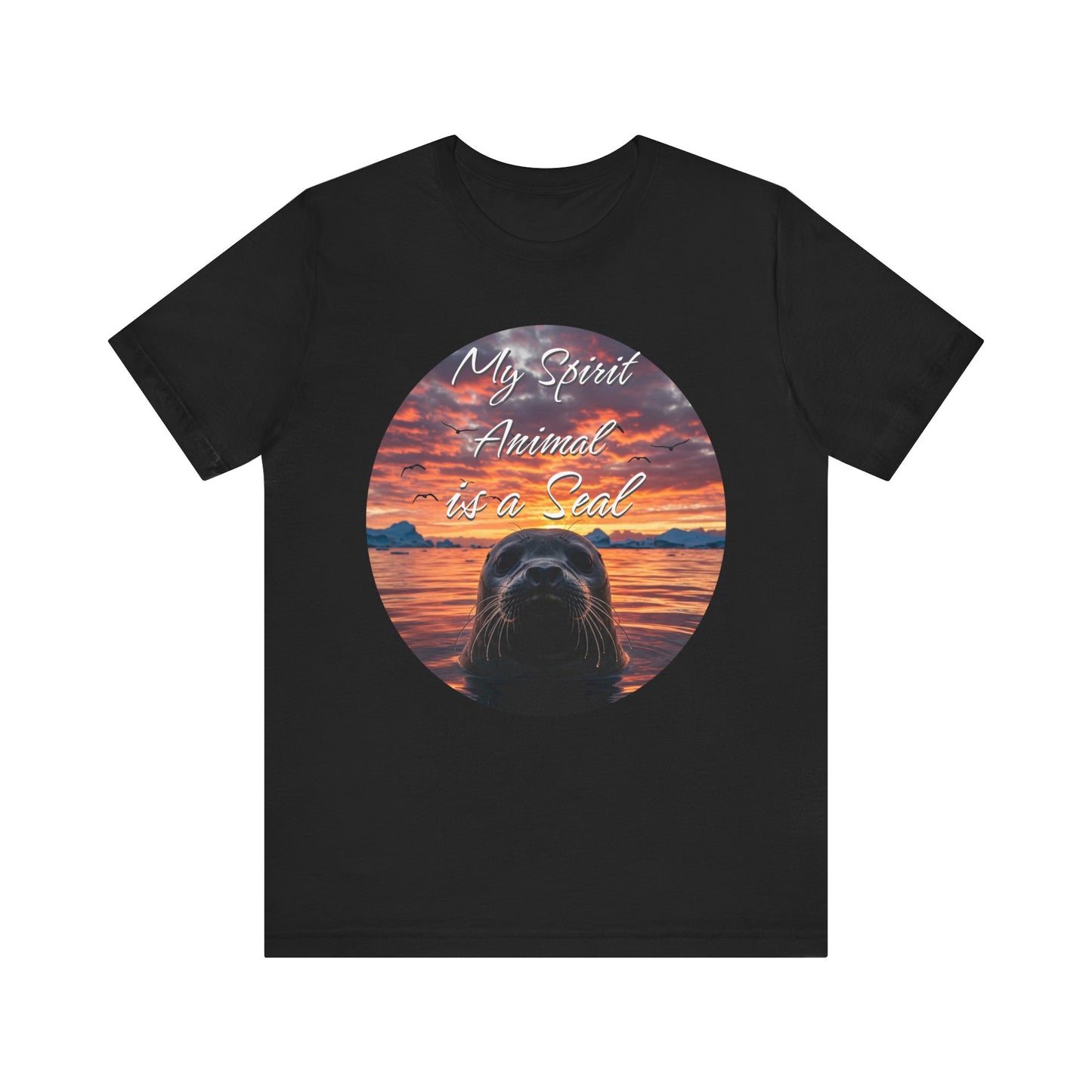 Seal Spirit Animal Ocean Wildlife Unisex Tee, My Spirit Animal is a Seal Shirt, Seal Lover Gift, Ocean Adventure Tee, Sea Animal Tee, Seal