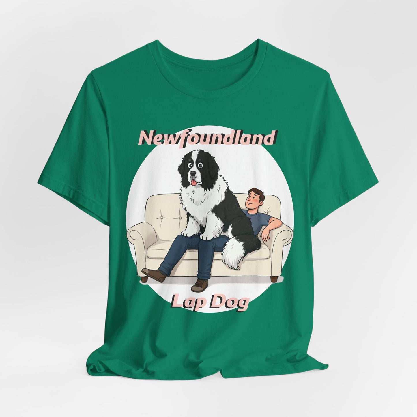 Hilarious Newfoundland Lap Dog Tee - Cozy Unisex Jersey Short Sleeve Shirt for Dog Lovers - Schmartypants