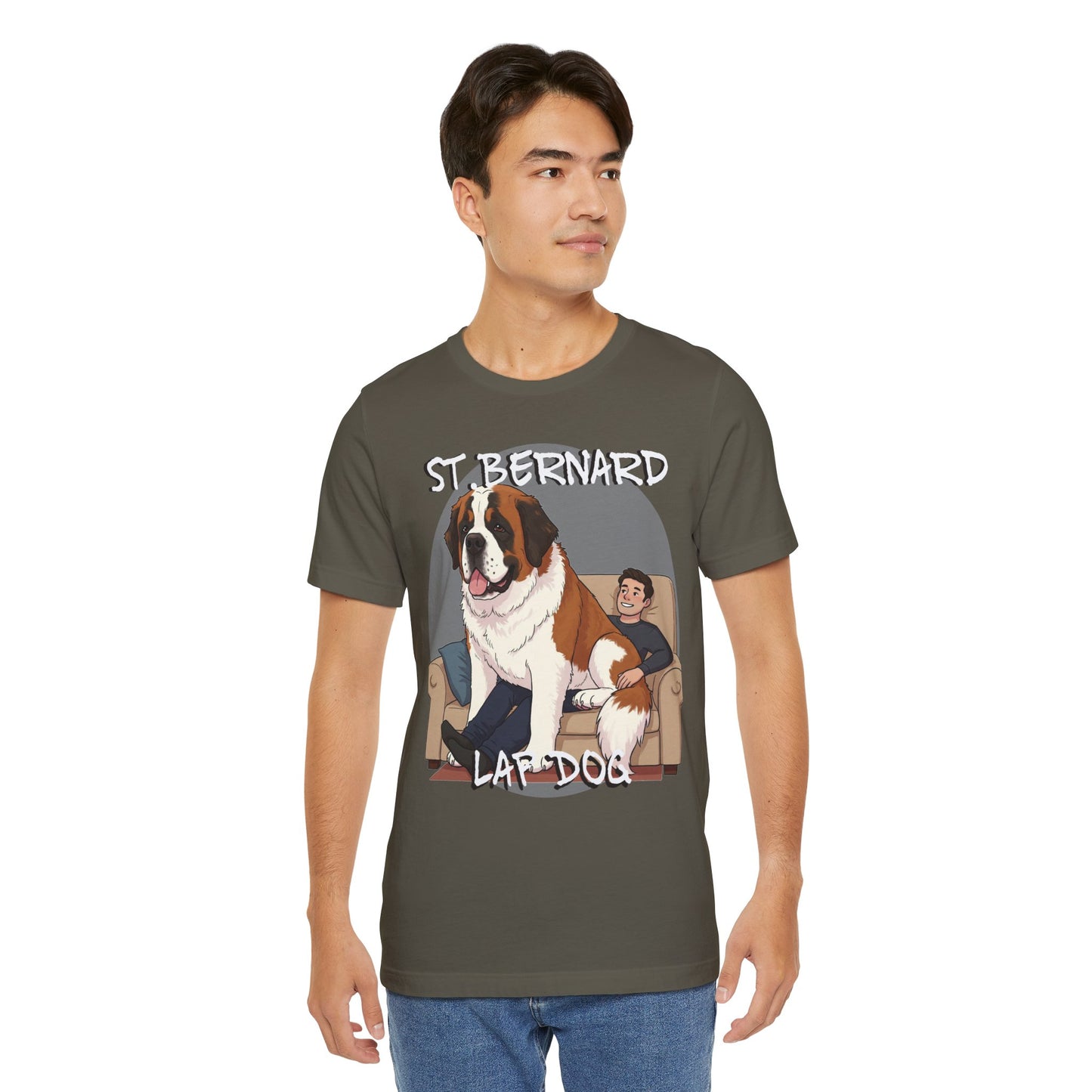 St. Bernard Funny Dog Tee - Unisex Jersey Short Sleeve T-Shirt - Schmartypants