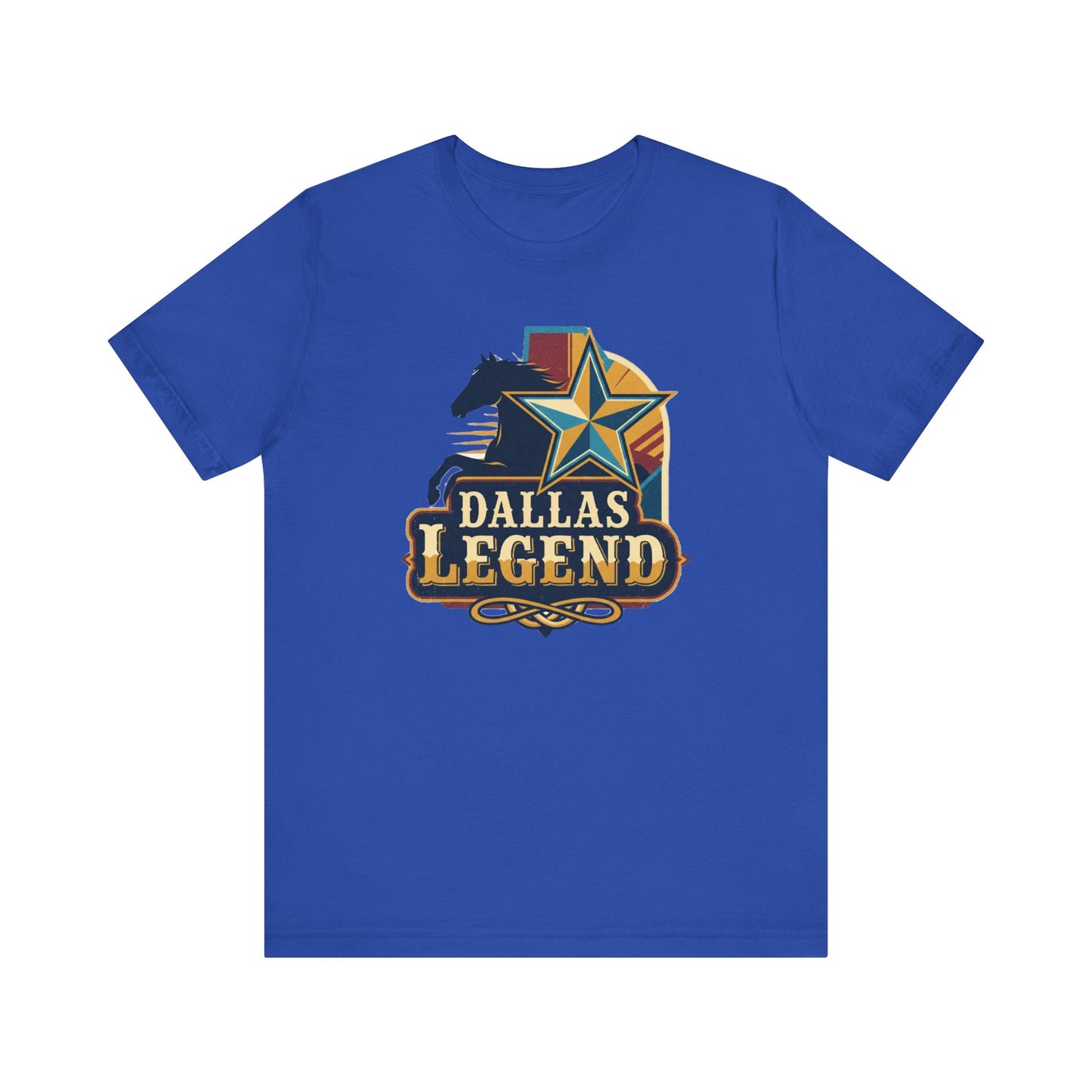 Dallas Legend Unisex Jersey Tee - Casual Style, Gift for Sports Fans, Comfort Wear, Game Day Apparel, Unique Shirt Design