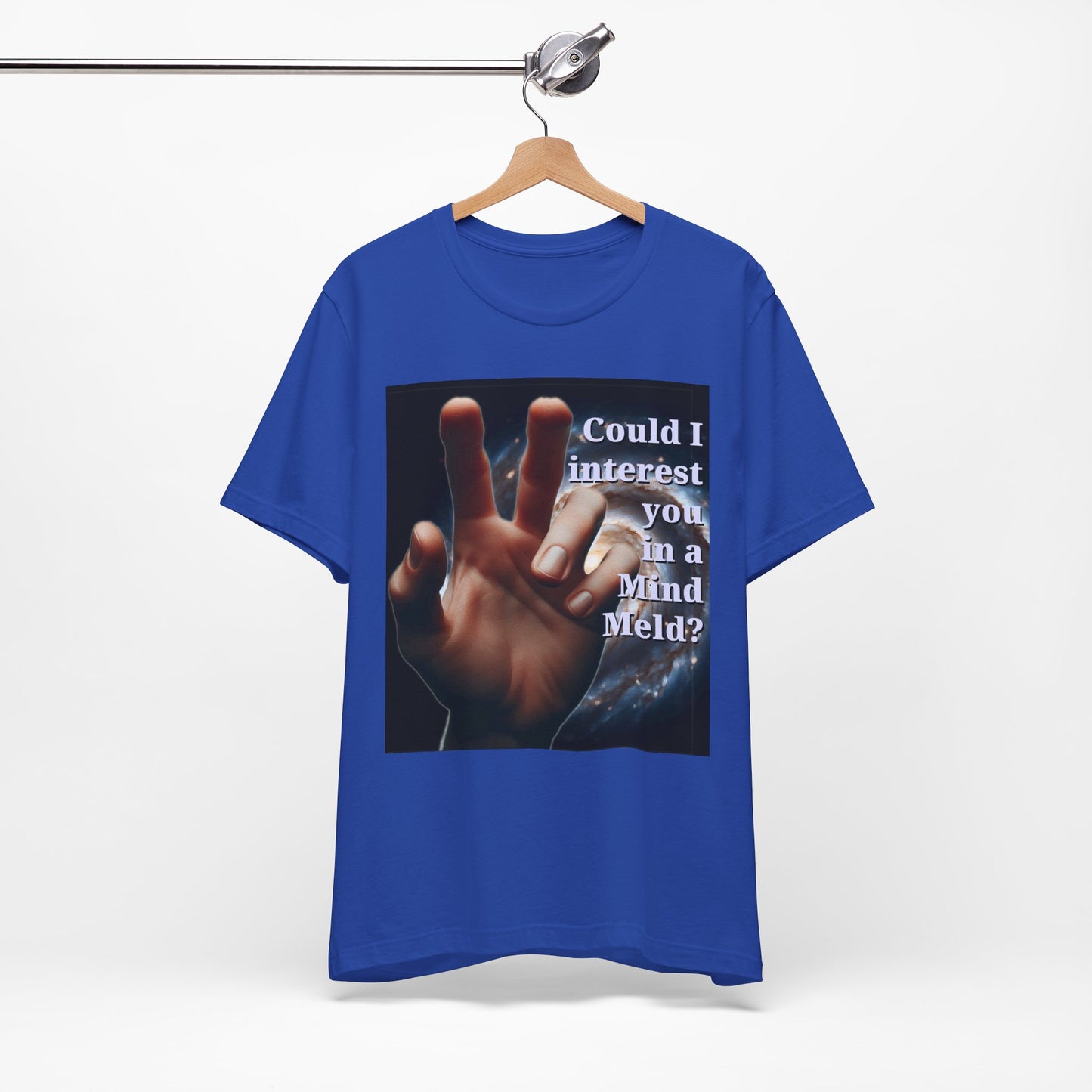 'Could I Interest You in a Mind Meld?' Graphic Tee - Hilarious Unisex Short Sleeve Shirt for Sci-Fi Lovers, Star Trek Fans, & Casual Wear - Schmartypants
