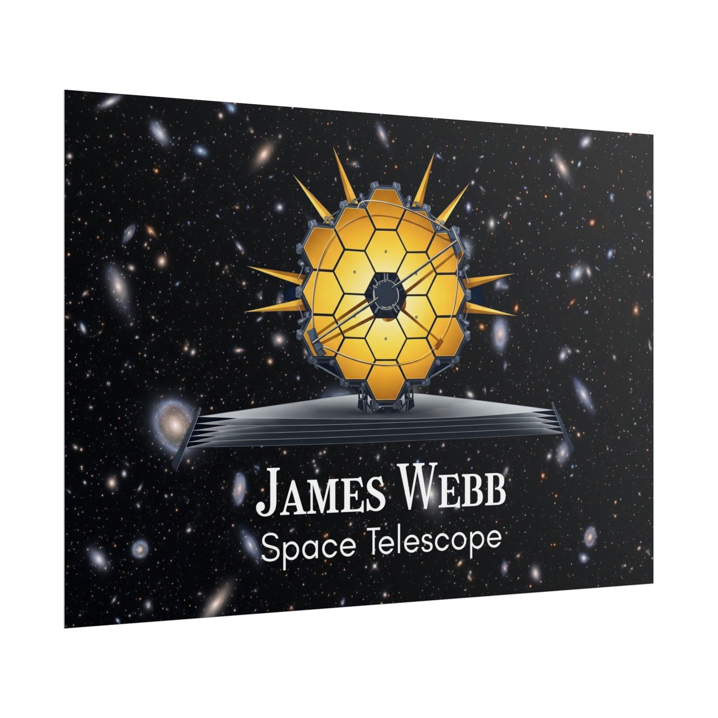 James Webb Space Telescope Rolled Poster, Astronomy Decor, Space Lover Gift, Educational Wall Art, Science Poster, Astronaut Room Decor