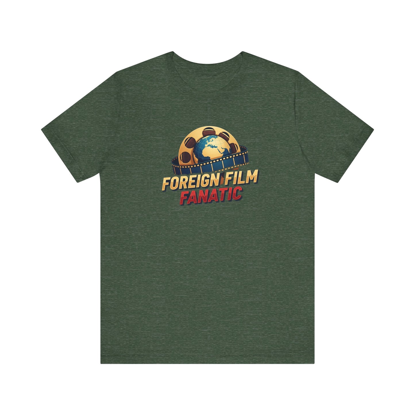 Foreign Film Fanatic Tee, Movie Lover T-Shirt, Cinema Enthusiast Apparel, Film Buff Gift, Unisex Short Sleeve Top, Casual Graphic Tee