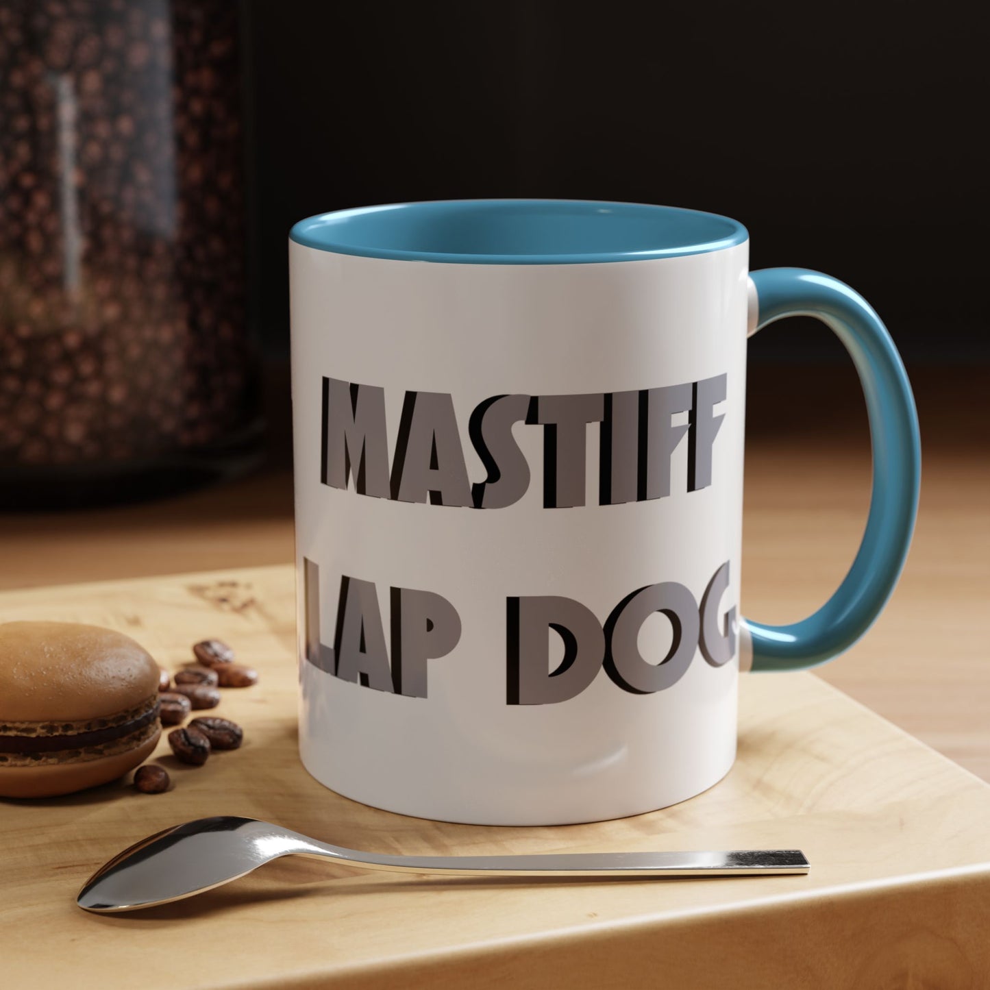 Mastiff Lap Dog Accent Coffee Mug - Perfect Funny Gift for Dog Lovers, Mastiff Breeders - Schmartypants