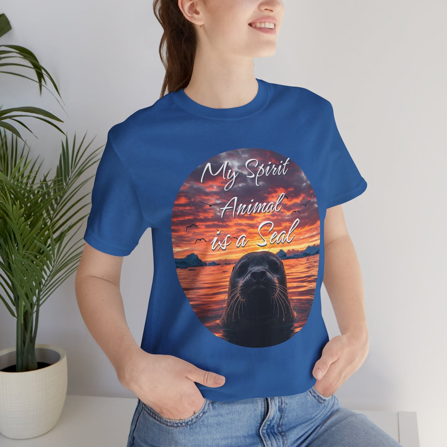 Seal Spirit Animal Ocean Wildlife Unisex Tee, My Spirit Animal is a Seal Shirt, Seal Lover Gift, Ocean Adventure Tee, Sea Animal Tee, Seal