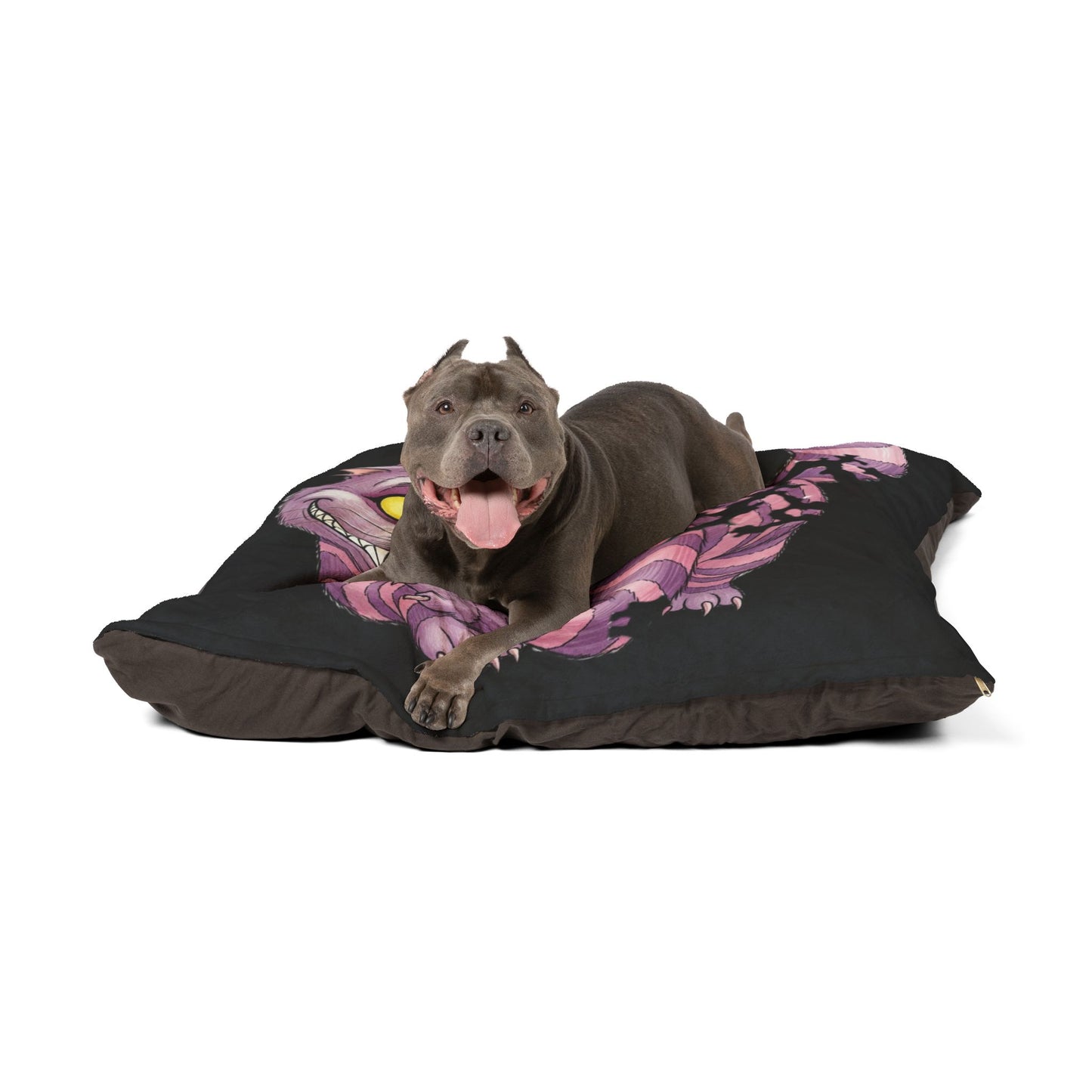 Disappearing Cheshire Cat Pet Bed - Cozy Cat Nap Cushion, Fun Pet Beds, Unique Gifts for Pet Lovers, Alice in Wonderland Cat Accessory