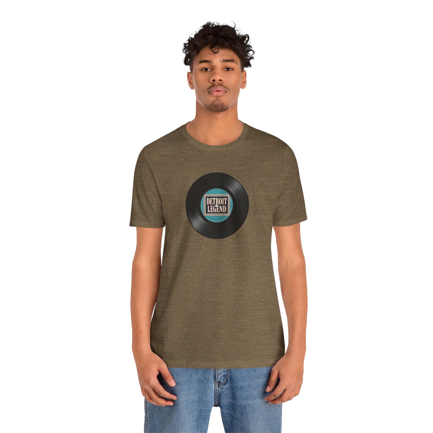 Detroit Legend Vinyl Record Tee, Music Lover Shirt, Unisex Casual Wear, Gift for Music Fans, Retro Record T-Shirt, Motown Shirt