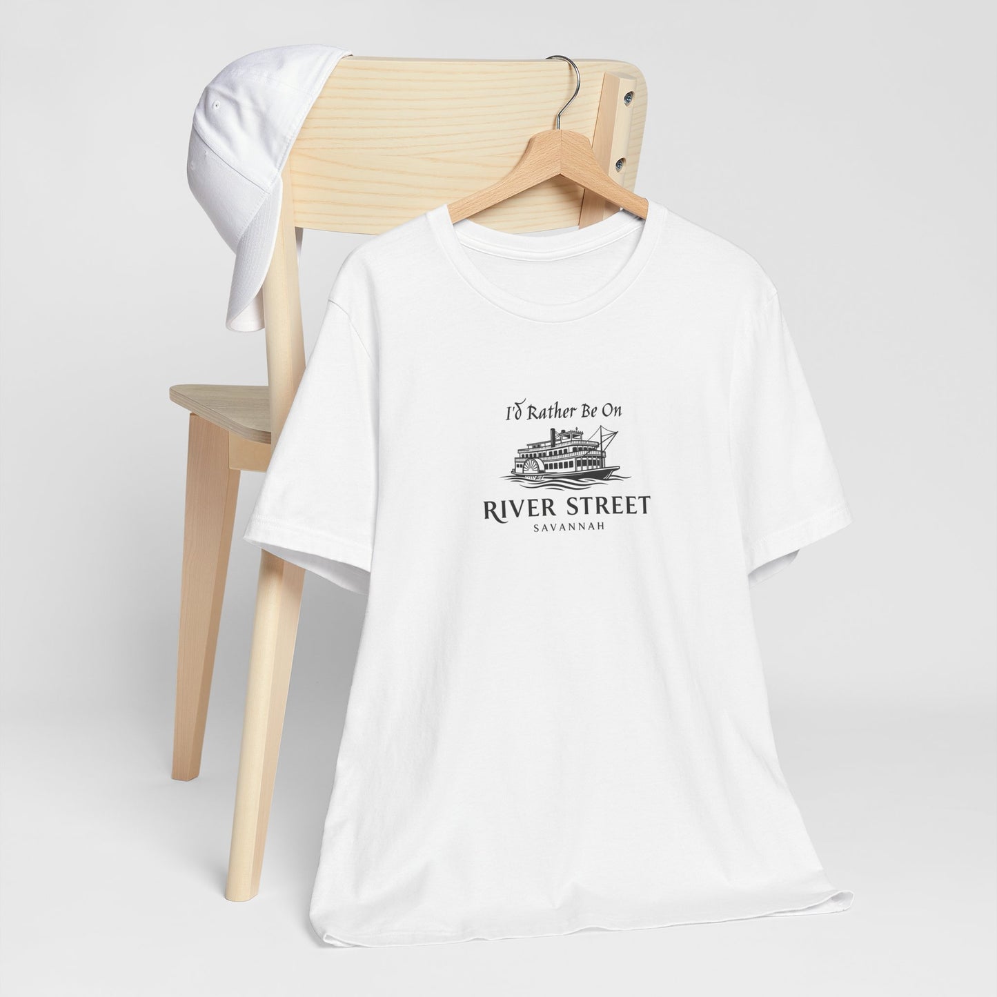 Savannah River Street Tee - I'd Rather Be On River Street, Casual T-Shirt, Travel Lover Gift, Summer Wear, Vacation Apparel, Unique Souvenir