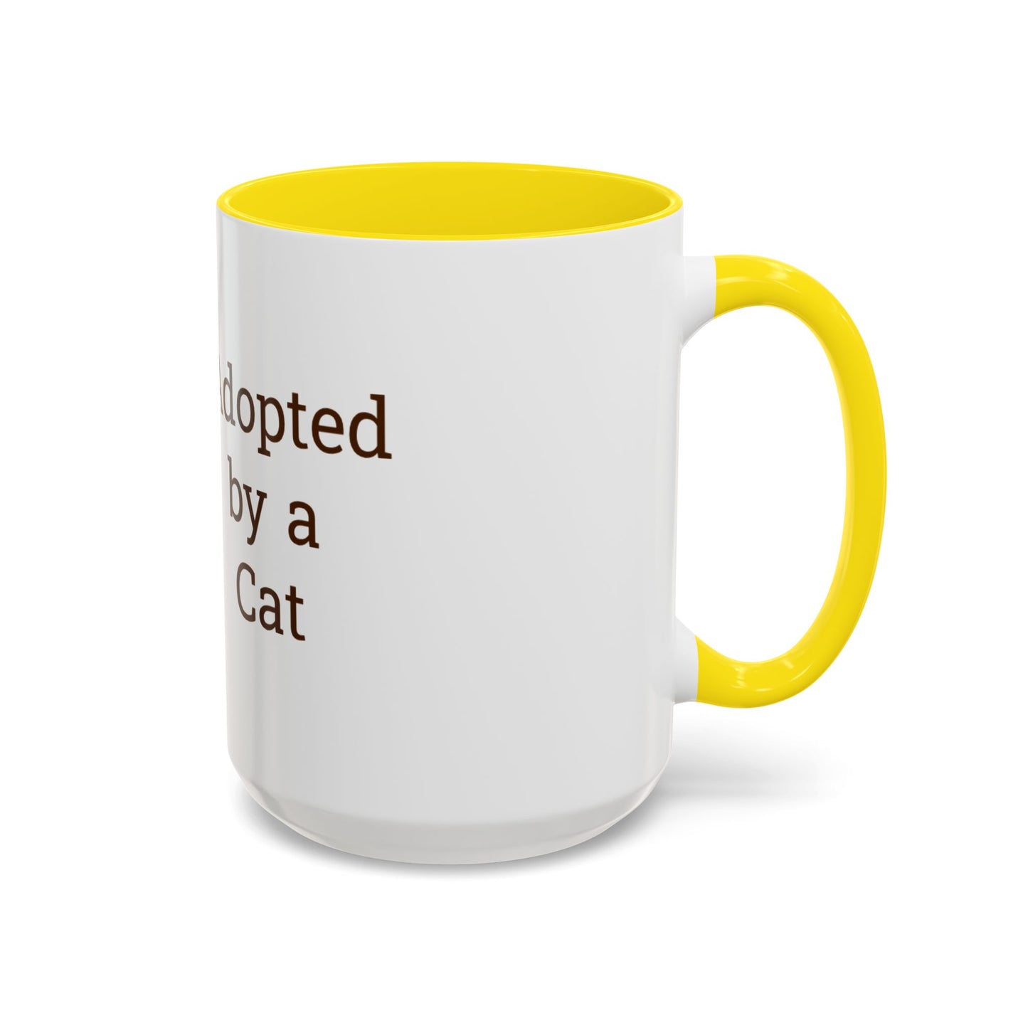 Adopted by a Cat Accent Coffee Mug - Perfect Gift for Cat Lovers - Funny Cat - Feline Humor - Schmartypants