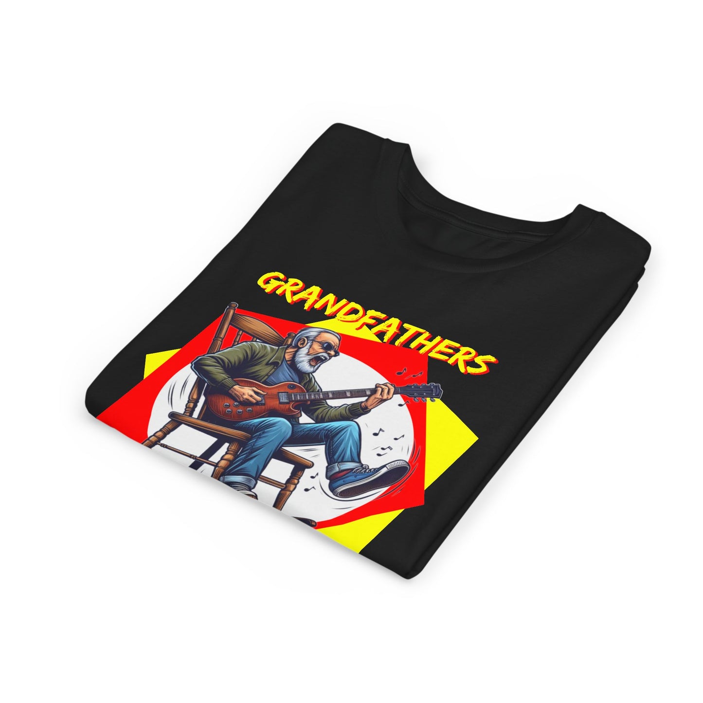 'Grandfathers Rock' Youth Short Sleeve Tee - Cool Guitar Design to Express the Love for Grandpa - Schmartypants