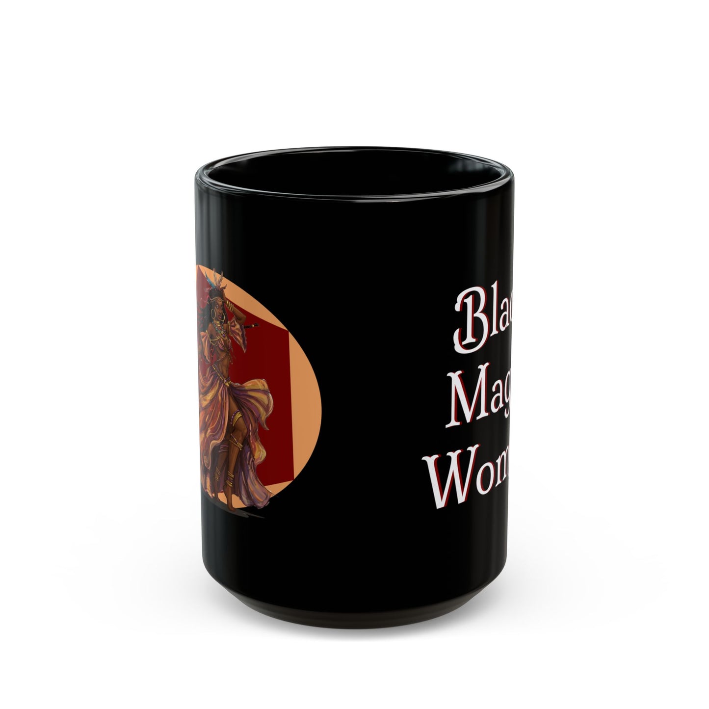 'Black Magic Woman' Mug | Enchanting Coffee Cup for Classic Rock Fans, Santana, early Fleetwood Mac, 11oz or 15oz - Schmartypants
