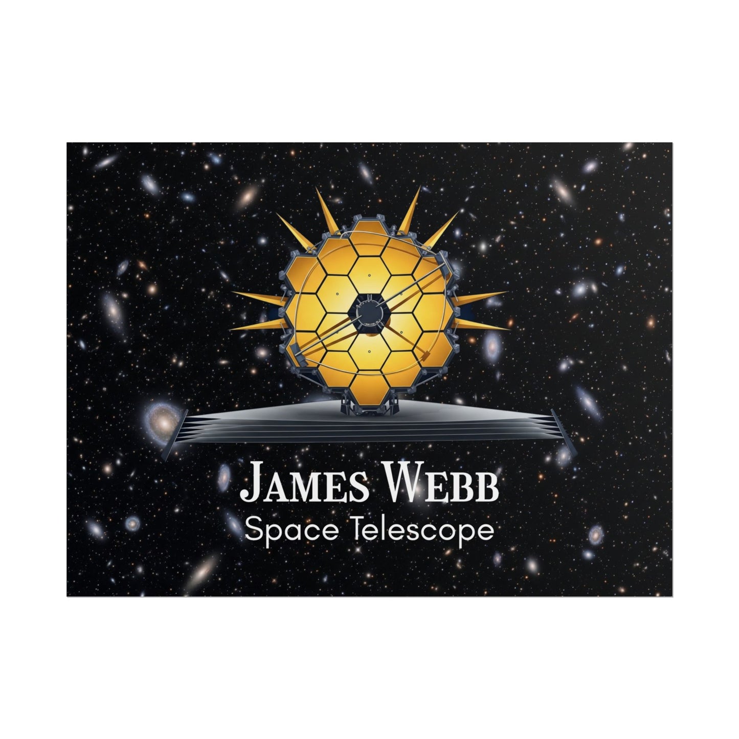 James Webb Space Telescope Rolled Poster, Astronomy Decor, Space Lover Gift, Educational Wall Art, Science Poster, Astronaut Room Decor