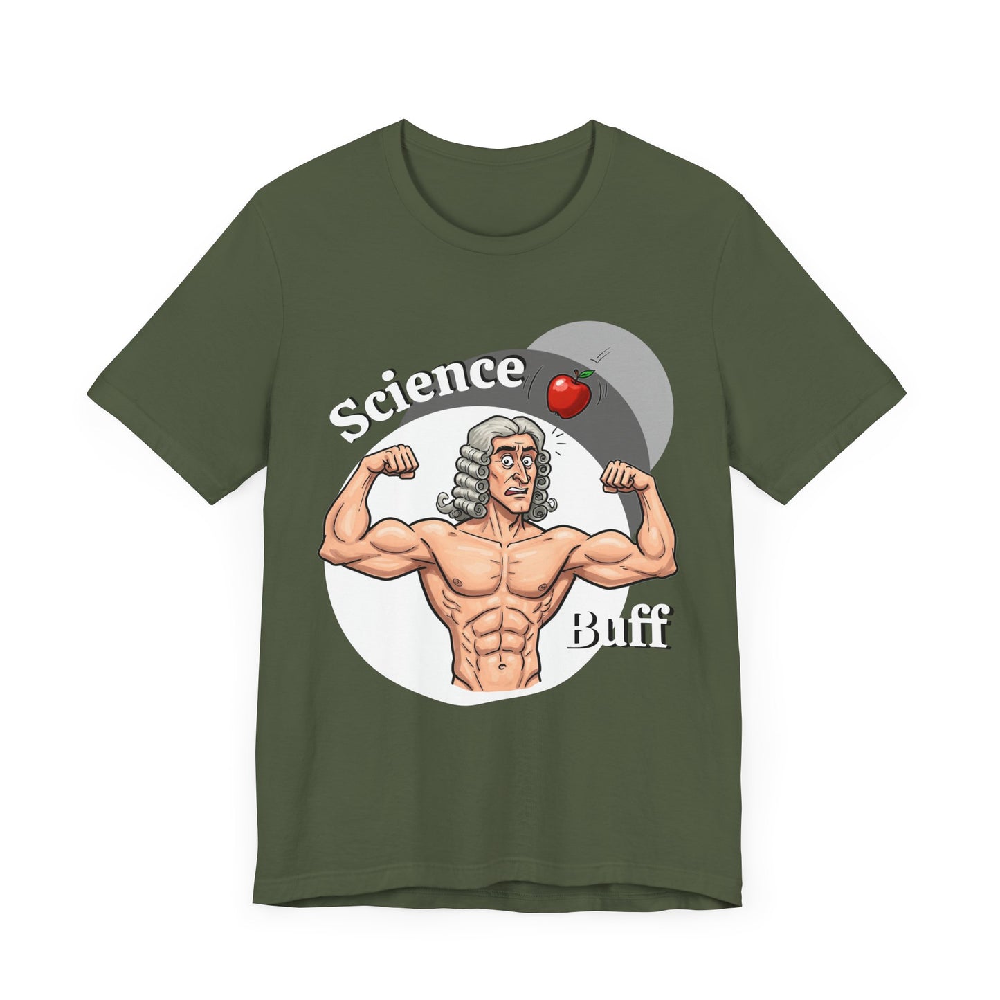 Funny 'Science Buff' Unisex Tee, Funny Science Shirt, Gift for STEM Lovers, Academic Humor T-Shirt, Geeky Top, Science Enthusiast Apparel, Sir Isaac Newton Fans - Schmartypants