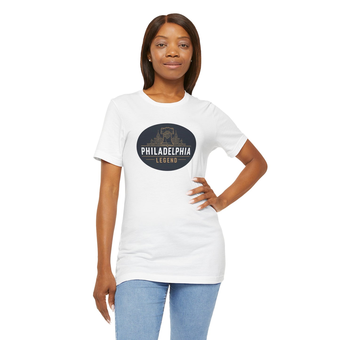 Philadelphia Legend Unisex Jersey Short Sleeve Tee | Casual Fashion, Gift for Sports Fans, Birthday Present, Summer Wear, Philly Souvenir Tee