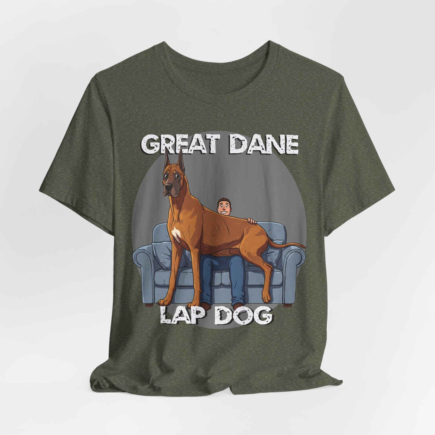 Great Dane Lap Dog Unisex Tee - Hilarious Dog Lover Graphic T-Shirt - Schmartypants