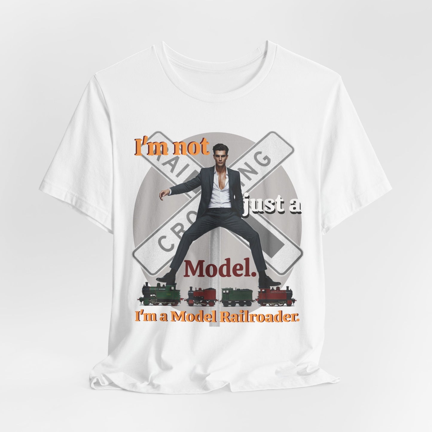 Funny Model Railroader Tee - Perfect Gift for Train Enthusiasts - Schmartypants