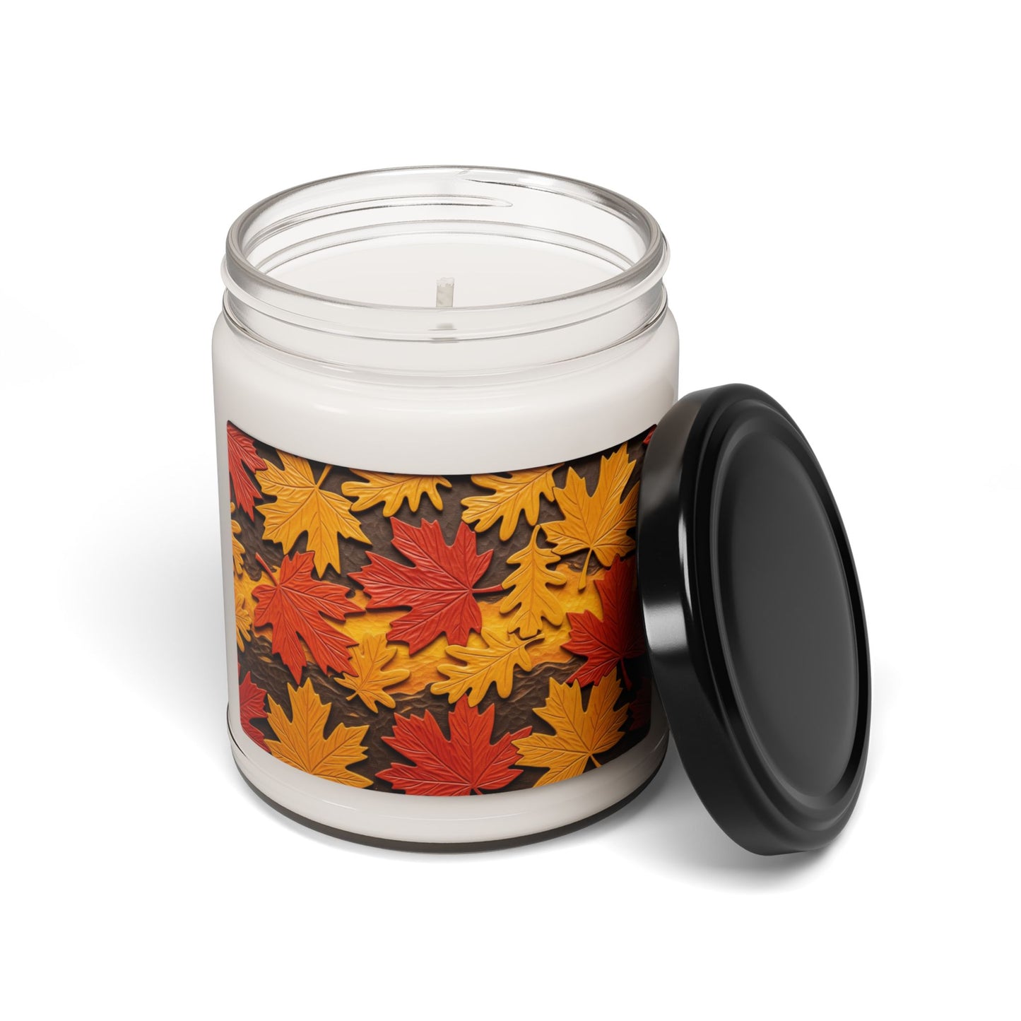 Autumn Leaves Scented Soy Candle, Cozy Home Decor, Fall Gift, Relaxation Candle, Seasonal Scents, Aromatherapy