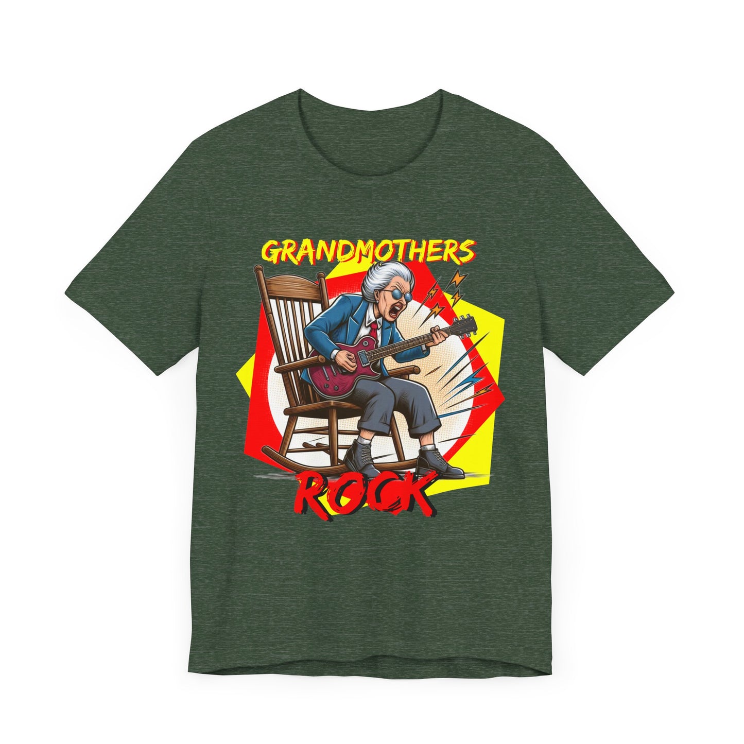 'Grandmothers Rock' Unisex Jersey Short Sleeve Tee - Funny Gift to Show Love for the Special Grandmother in Your Life - Schmartypants
