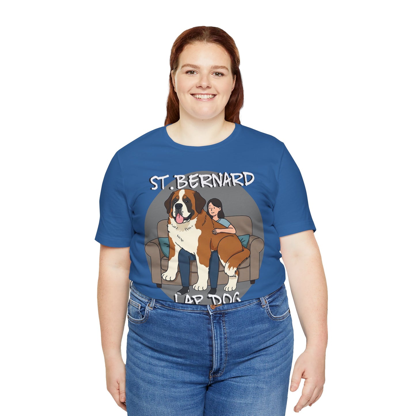 Funny St. Bernard Lap Dog Tee - Unisex Jersey Short Sleeve Tee for Dog Lovers - Schmartypants