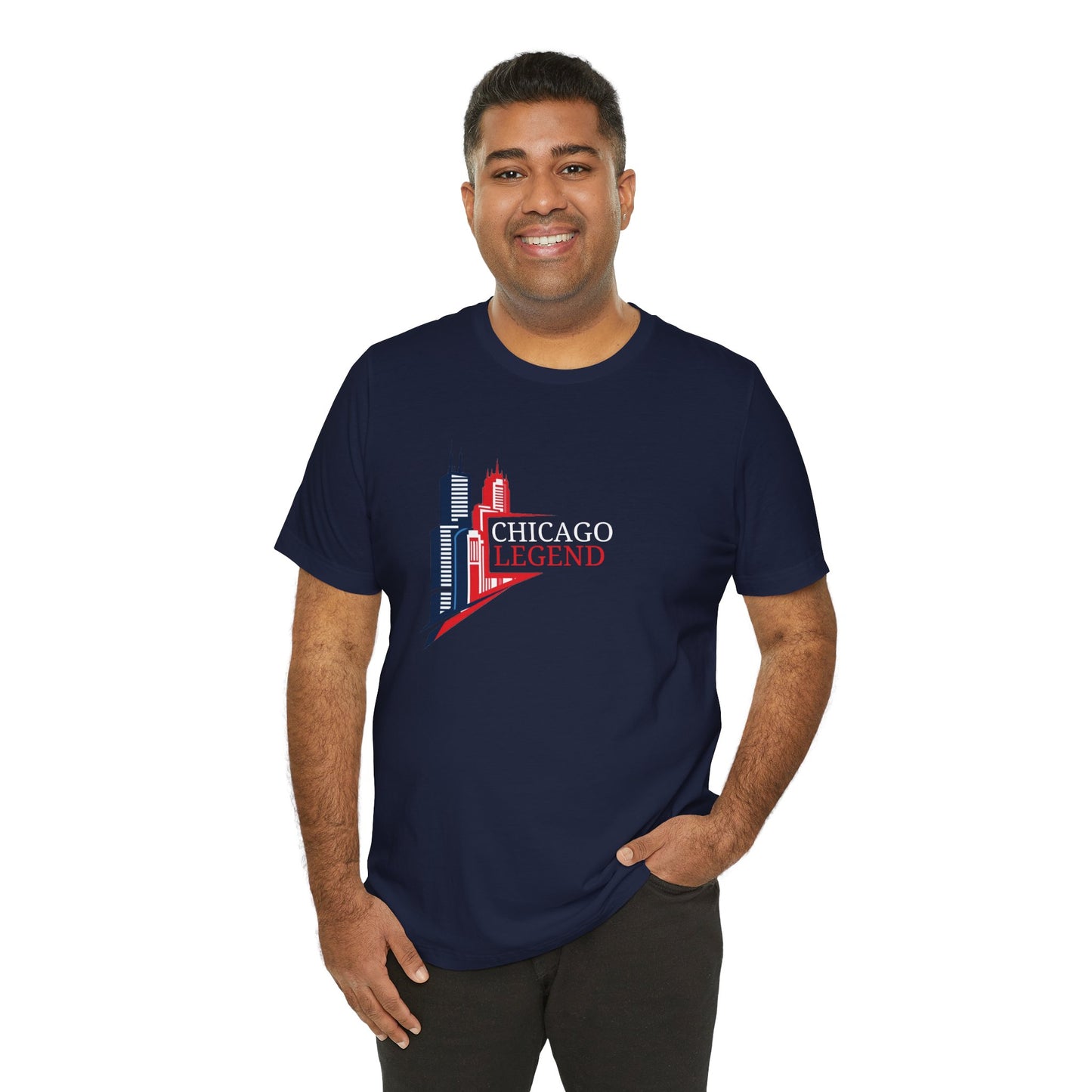 Classic Chicago Legend Graphic Unisex T-Shirt, Chicago Gift, City Pride Apparel, Urban Style Shirt, Travel Souvenir Tee