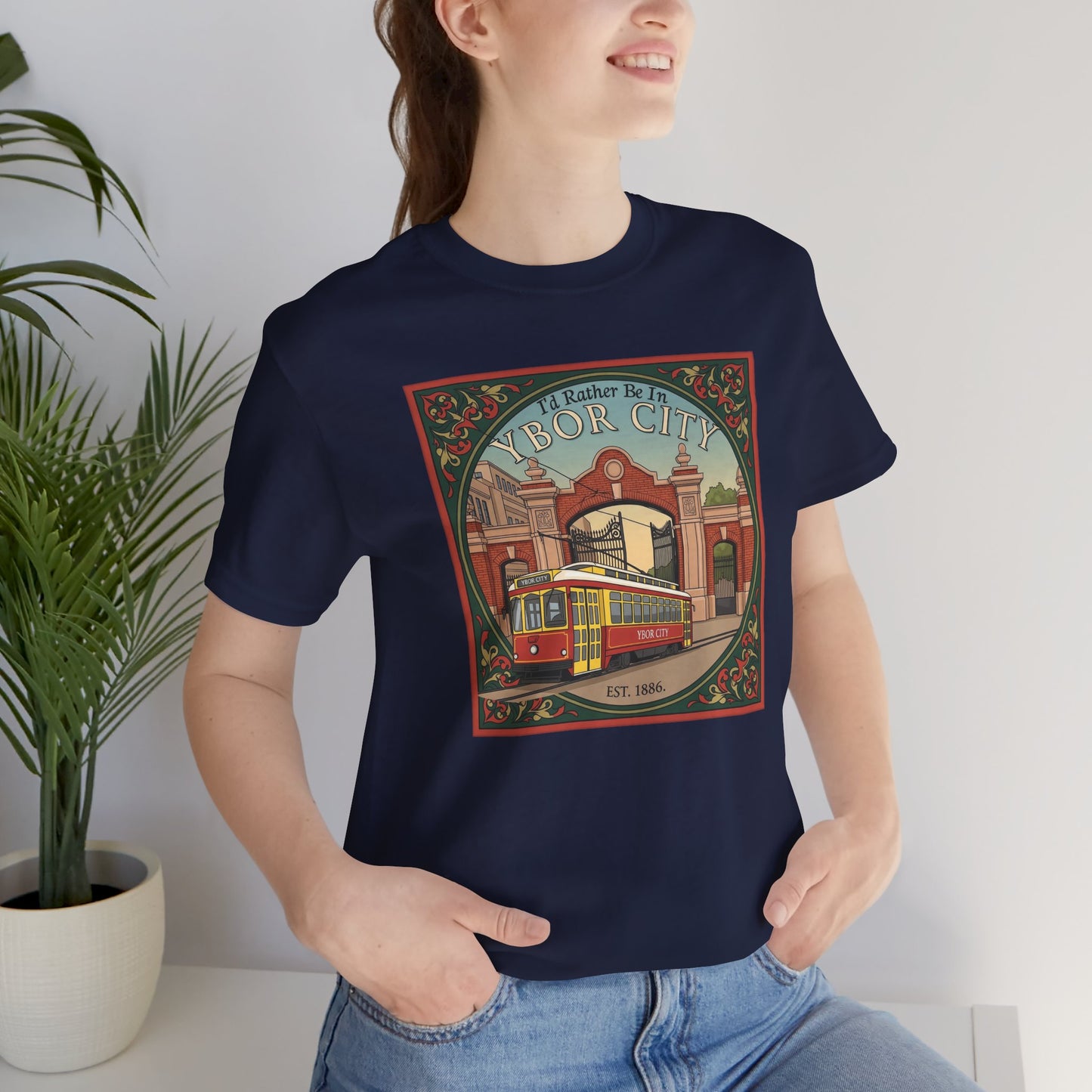 Ybor City Vintage Tee, Tampa Florida Arts District Unisex Shirt, Music Lovers Gift, Retro Style T-shirt, Hipster Clothing
