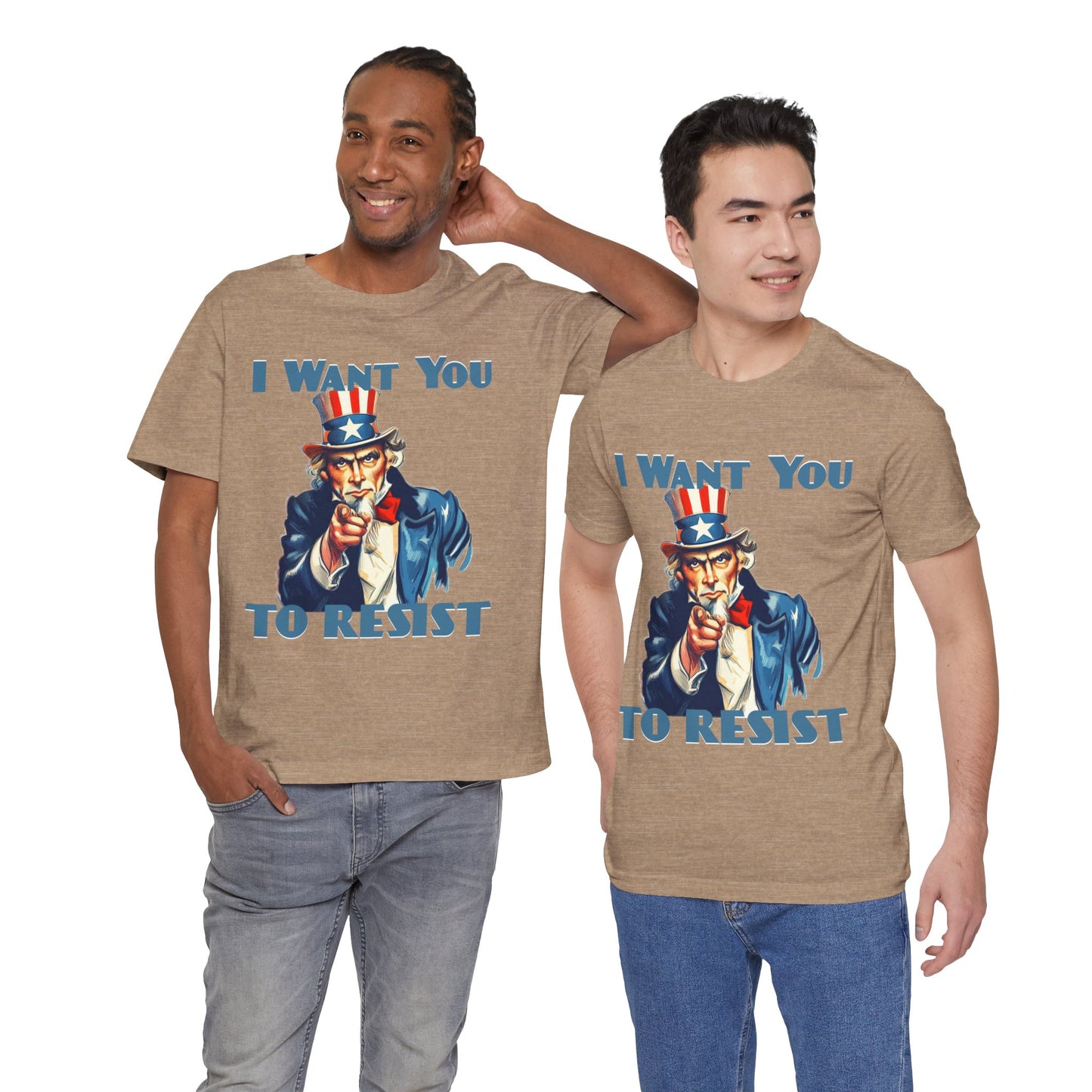 Vintage Uncle Sam 'I Want You to Resist' Unisex Tee - Protest Wear - Clever Resist Tee - Schmartypants
