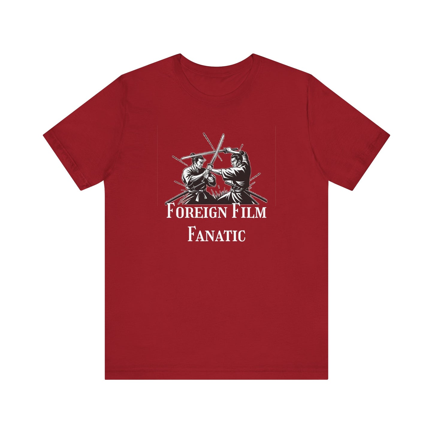 Foreign Film Fanatic Unisex Tee, Cool Graphic Shirt for Movie Lovers, Perfect Gift for Film Buffs, Stylish Casual Wear, Movie Night Tee