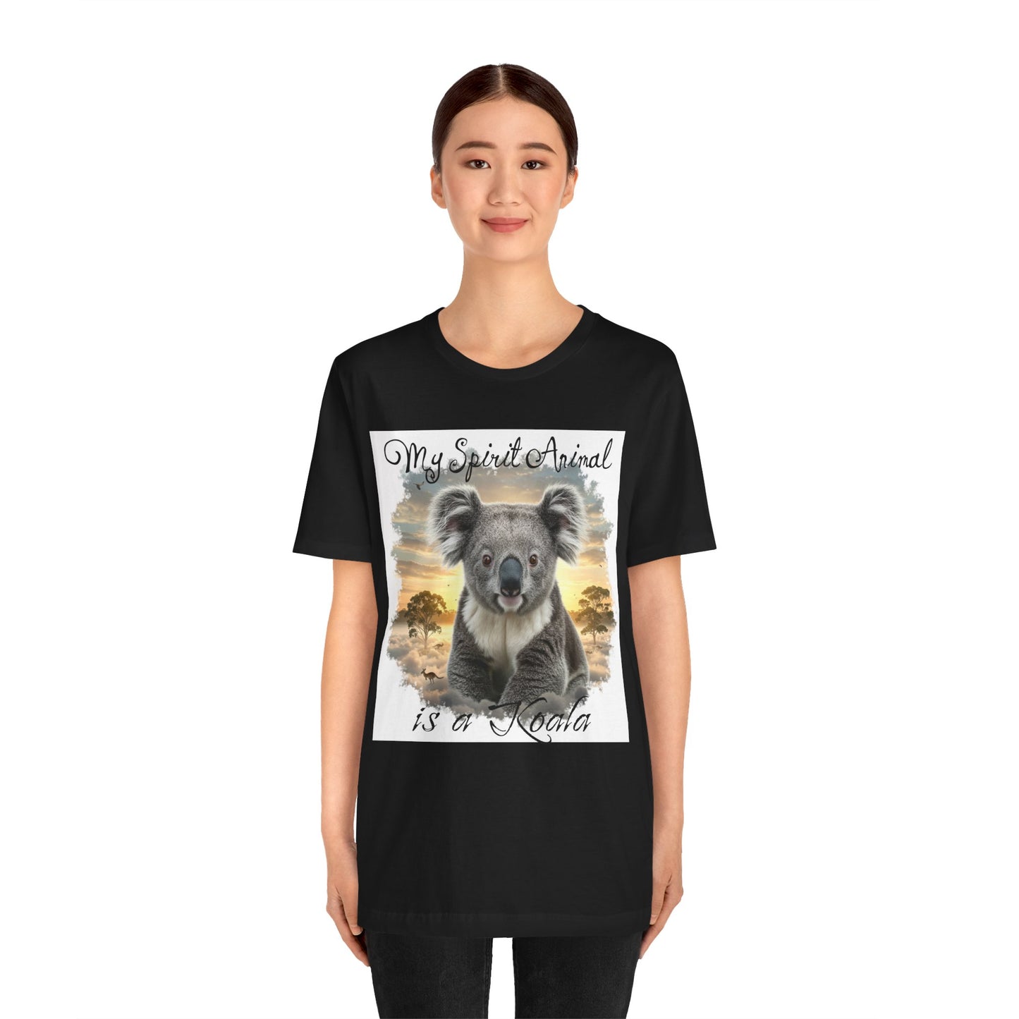 'My Spirit Animal is a Koala' Unisex Jersey Tee - Nature Lover's Gift - Beautiful Aussie Shirt - Schmartypants