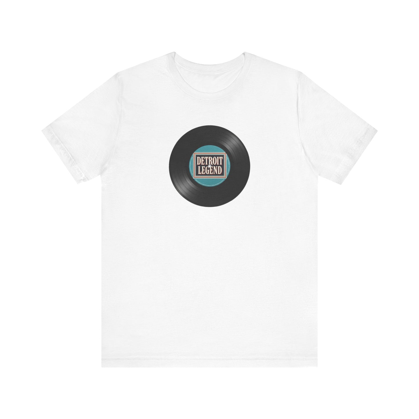 Detroit Legend Vinyl Record Tee, Music Lover Shirt, Unisex Casual Wear, Gift for Music Fans, Retro Record T-Shirt, Motown Shirt