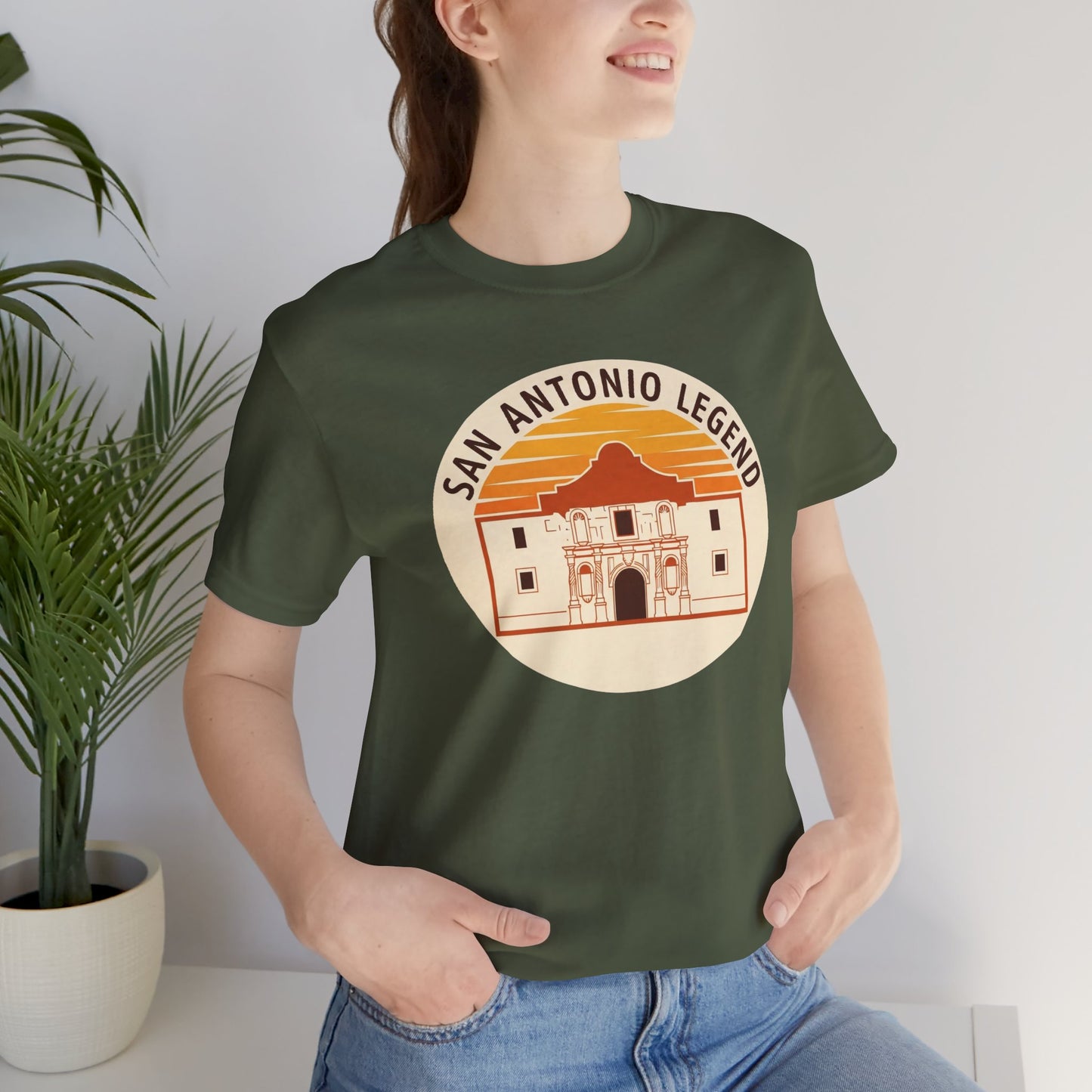 San Antonio Legend Tee, Vintage Style T-Shirt, Casual Wear, Souvenir Gift for Travelers, Summer Outing