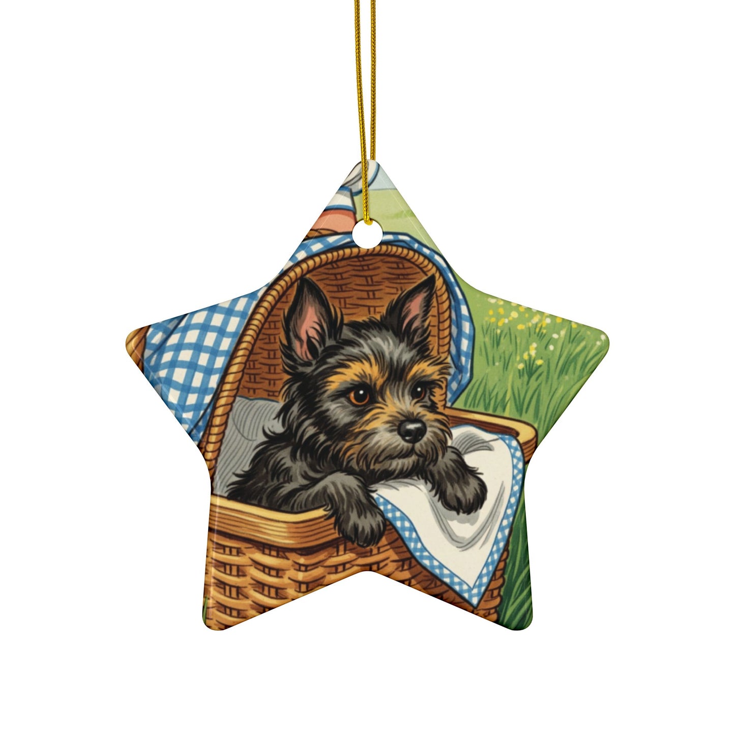 Ceramic Ornaments, Toto Wizard of Oz Tree, 2-Side Print, Collectible Series 2 Ornament, Holiday Decor, Christmas Ornament, Gift for Wizard