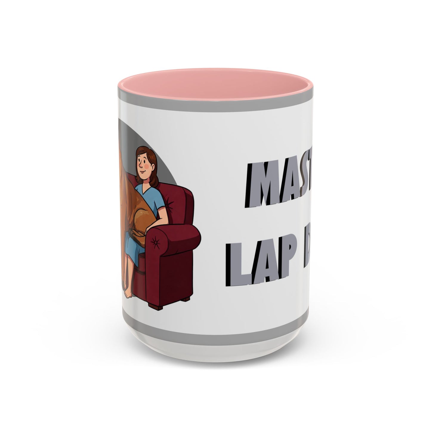 Mastiff Lap Dog Accent Coffee Mug - Perfect Funny Gift for Dog Lovers, Mastiff Breeders - Schmartypants