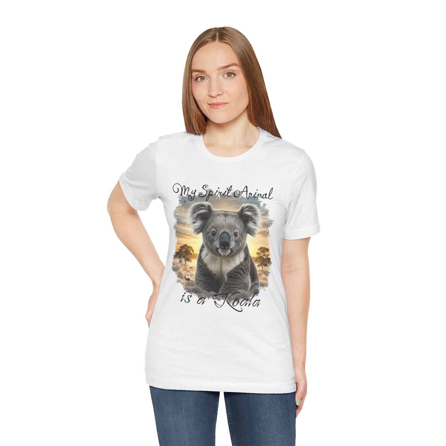 'My Spirit Animal is a Koala' Unisex Jersey Tee - Nature Lover's Gift - Beautiful Aussie Shirt - Schmartypants