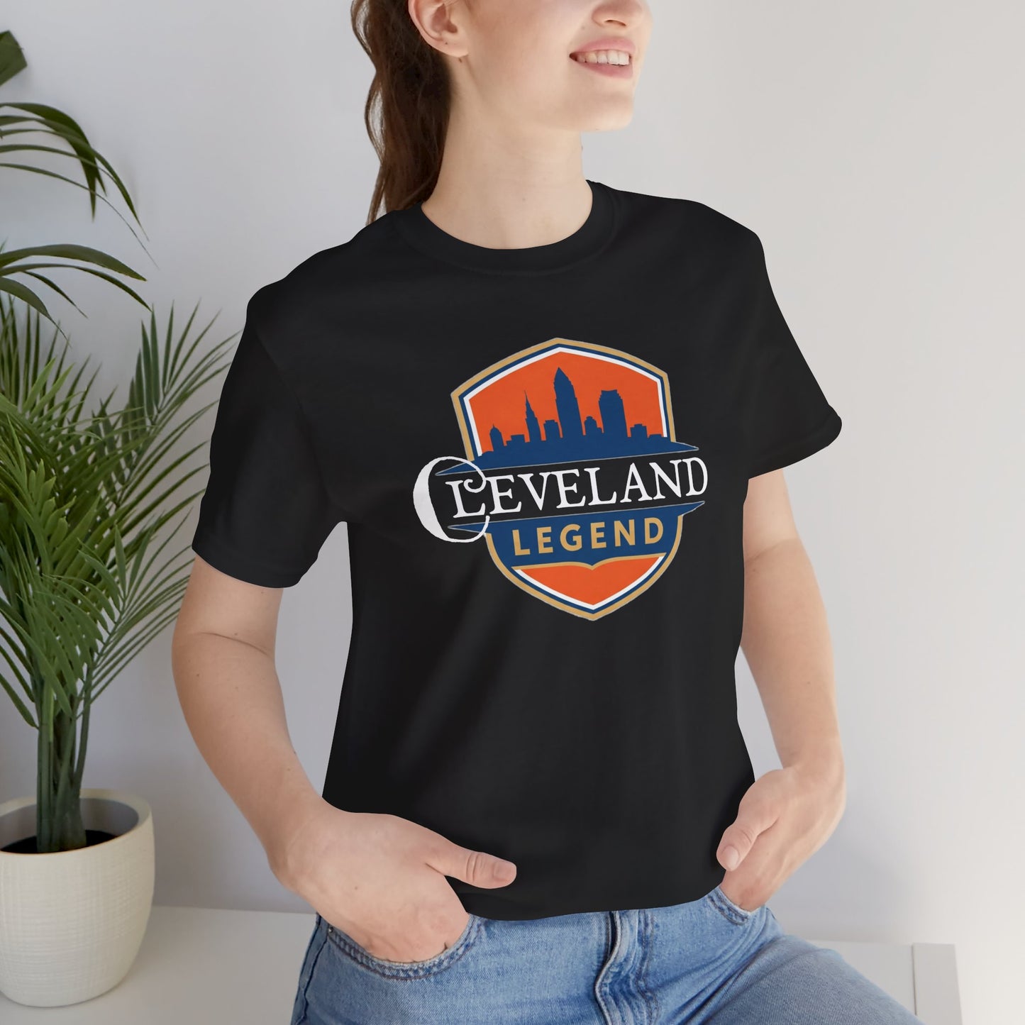 Cleveland Legend Unisex Tee - Casual Graphic Shirt, Gift for Sports Fans, Summer Essential, Unique Ohio Pride Tee, Cleveland Souvenir Tee