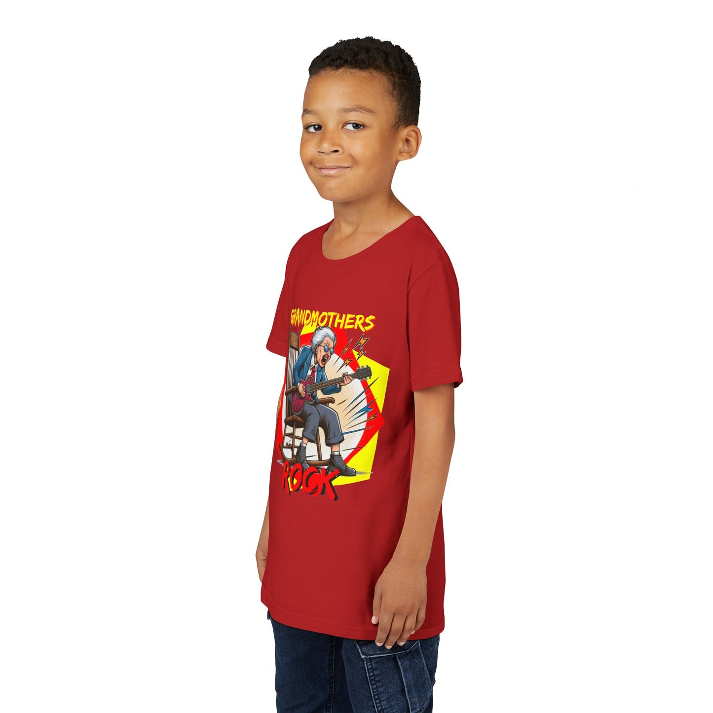 'Grandmothers Rock' Youth Short Sleeve Tee - Funny Design to Show Love for Grandma - Schmartypants
