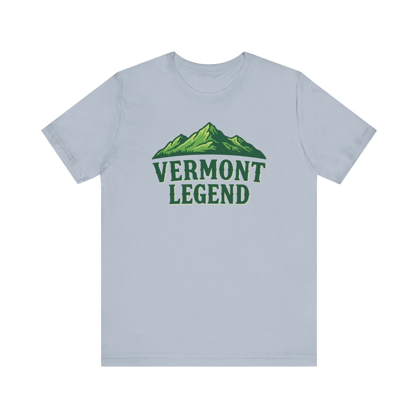Vermont Legend Unisex Tee, Mountain Graphic T-Shirt, Outdoor Adventure Shirt, Hiking Apparel, Gift for Nature Lovers, Vermont Souvenir Tee