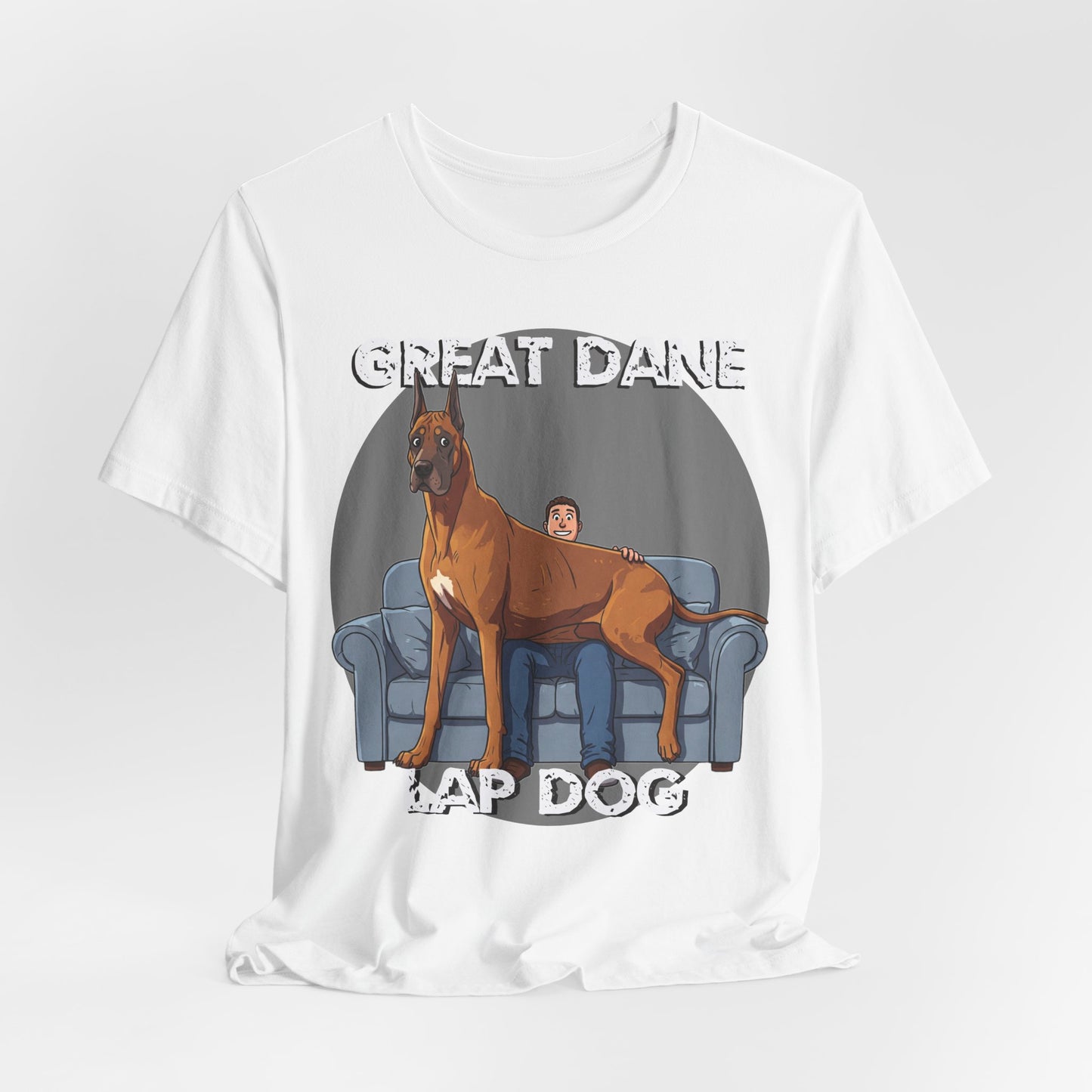 Great Dane Lap Dog Unisex Tee - Hilarious Dog Lover Graphic T-Shirt - Schmartypants