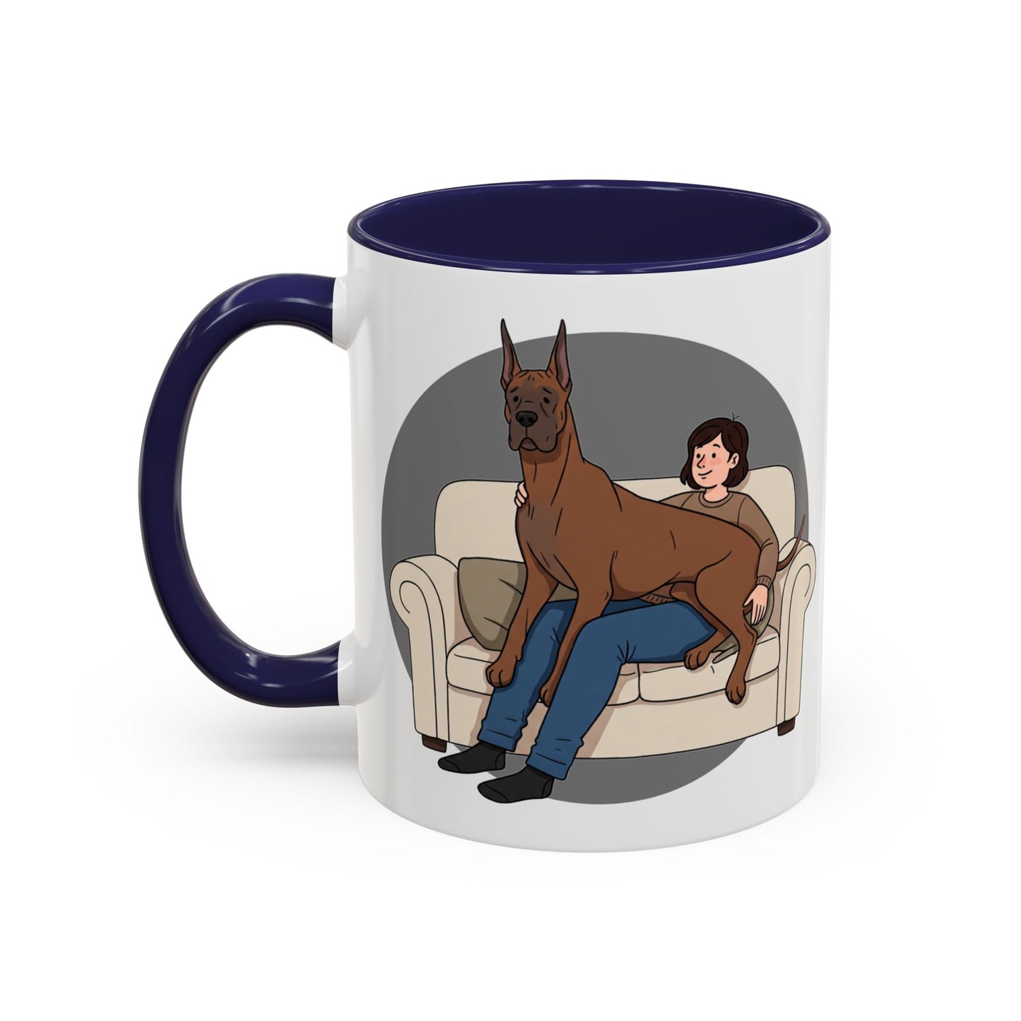 Great Dane Lap Dog Coffee Mug - Funny Pet Lover Gift - Schmartypants