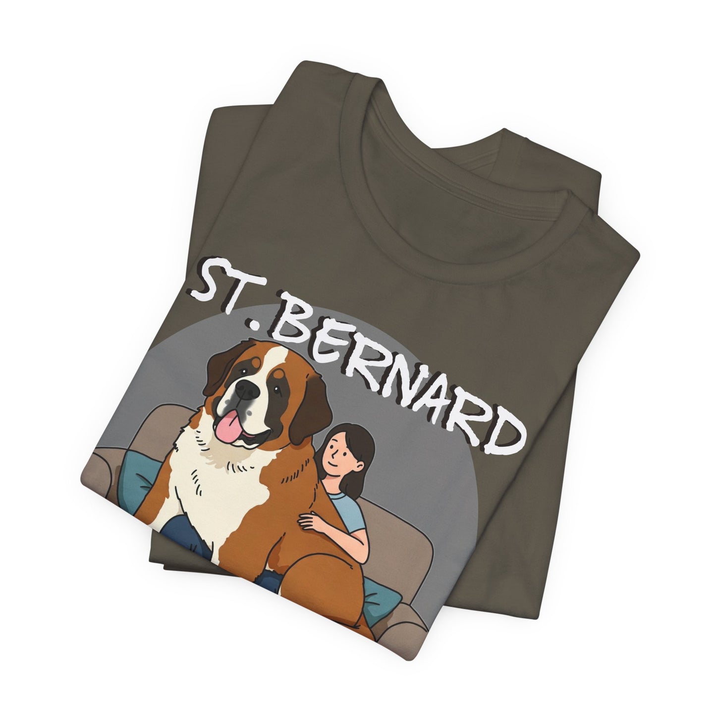 Funny St. Bernard Lap Dog Tee - Unisex Jersey Short Sleeve Tee for Dog Lovers - Schmartypants