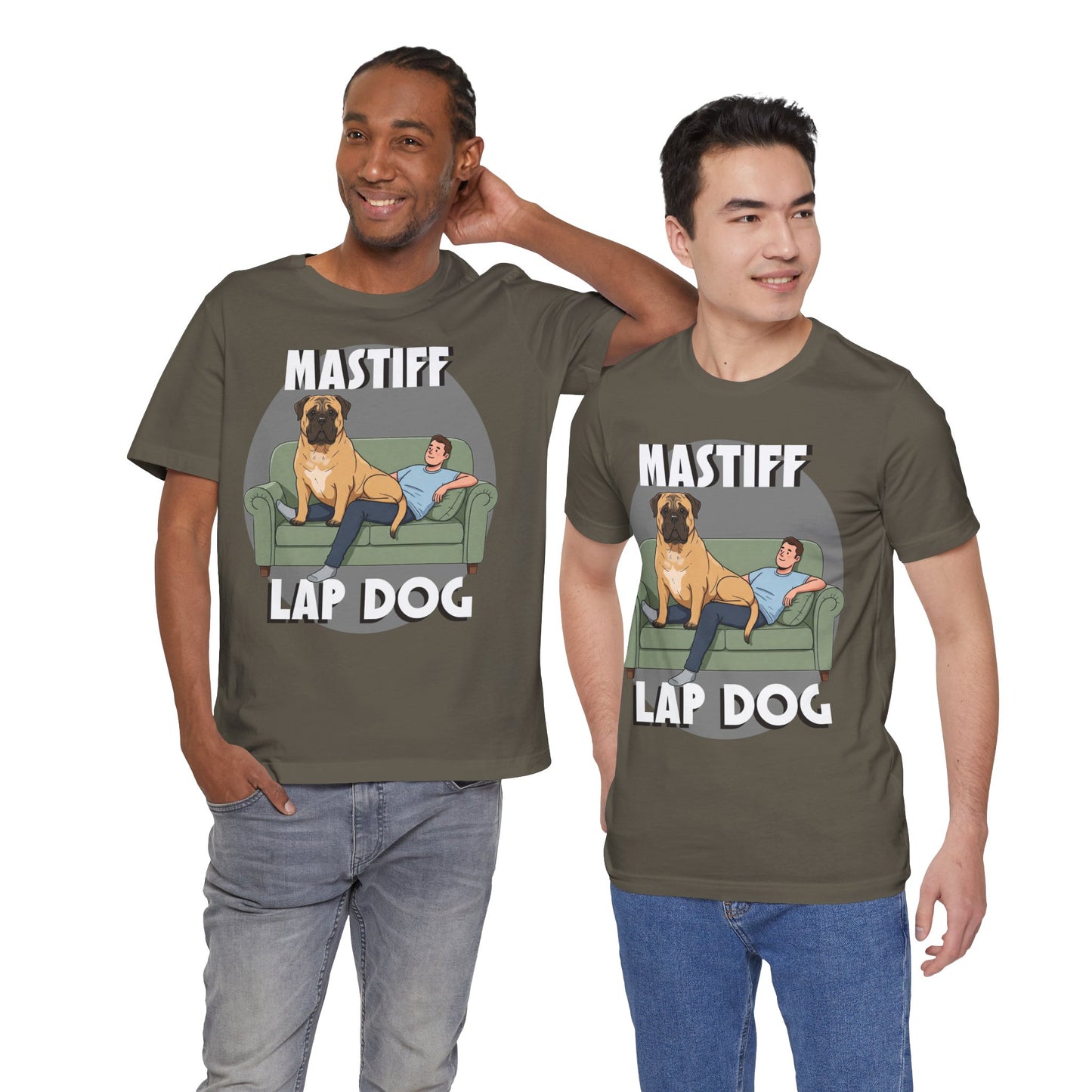 Mastiff Lap Dog Tee | Funny Dog Lover Shirt, Pet Owner Gift, Casual Wear, Birthday Present, Animal Lover Apparel - Schmartypants