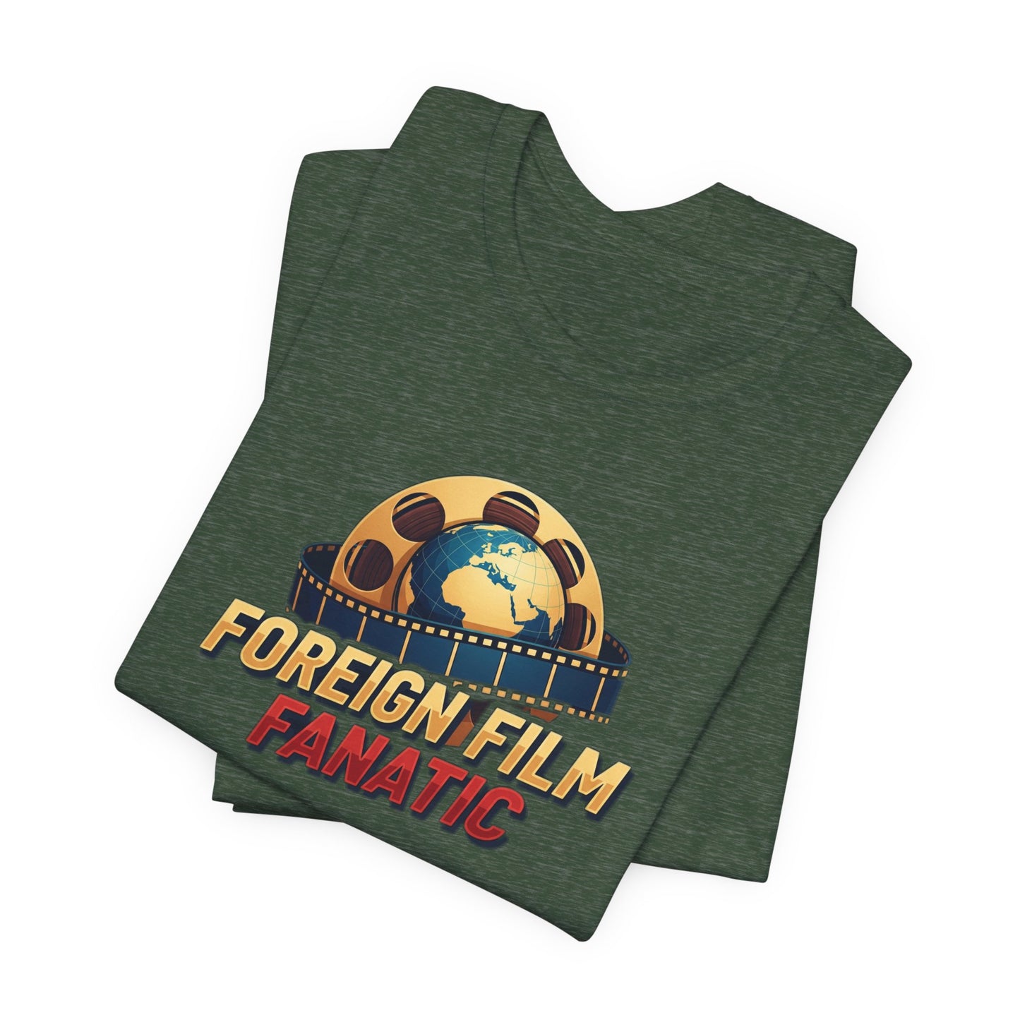 Foreign Film Fanatic Tee, Movie Lover T-Shirt, Cinema Enthusiast Apparel, Film Buff Gift, Unisex Short Sleeve Top, Casual Graphic Tee