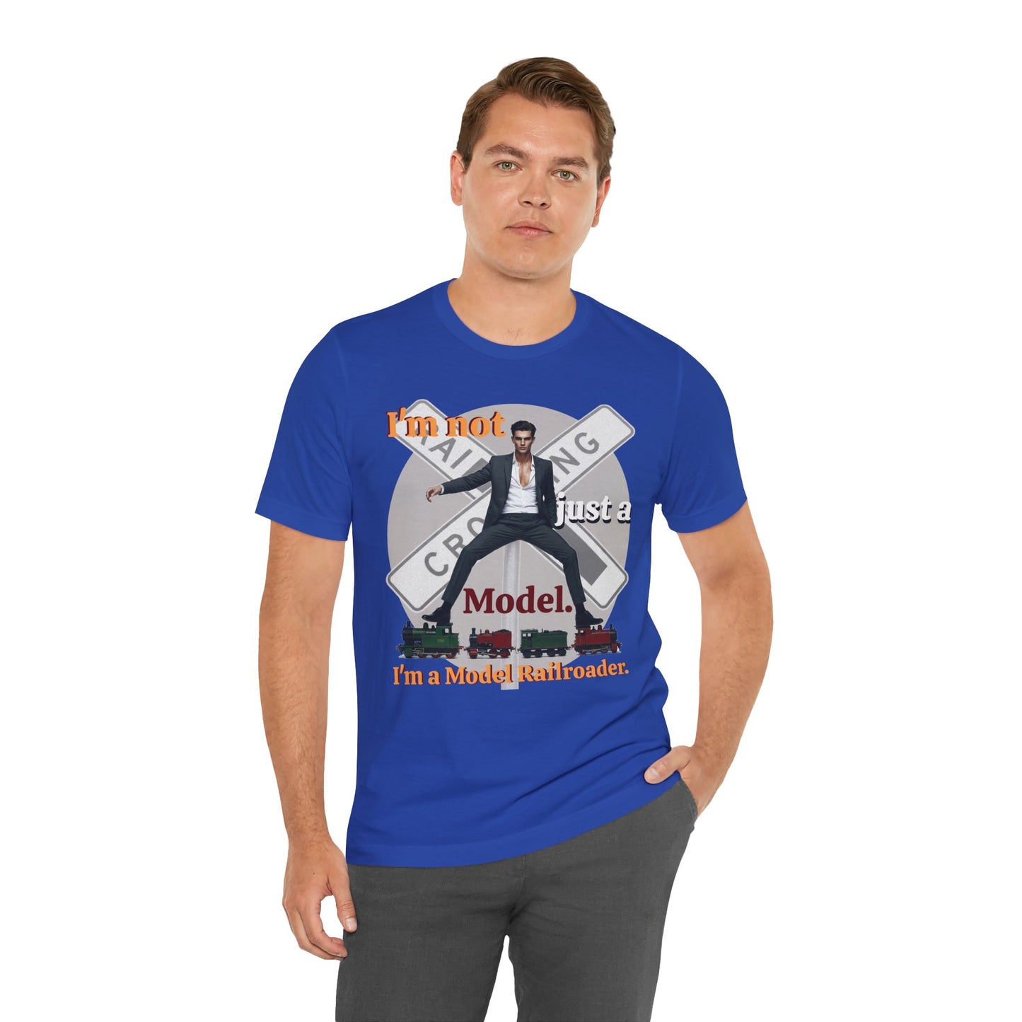 Funny Model Railroader Tee - Perfect Gift for Train Enthusiasts - Schmartypants