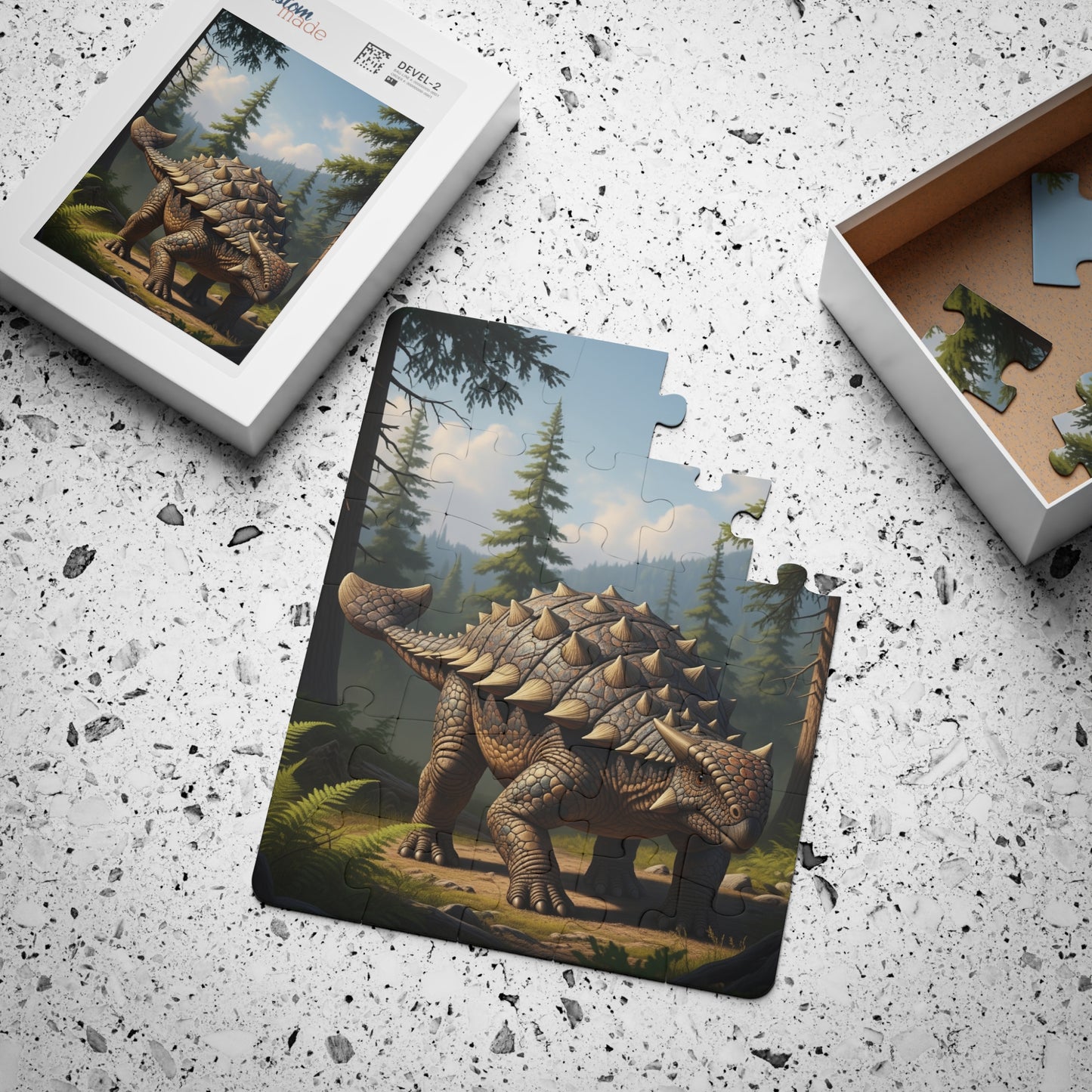 Ankylosaurus Kids' Dinosaur Puzzle Adventure, 30-Piece Fun, Educational Game for Children, Jurassic Toy for Birthdays, Holidays, Family Time