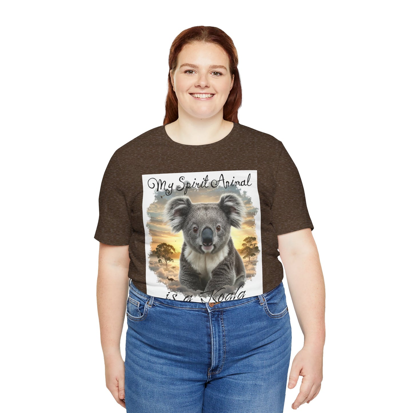 'My Spirit Animal is a Koala' Unisex Jersey Tee - Nature Lover's Gift - Beautiful Aussie Shirt - Schmartypants