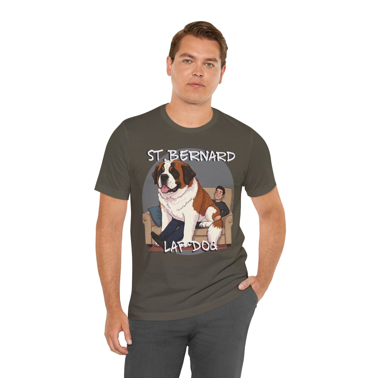 St. Bernard Funny Dog Tee - Unisex Jersey Short Sleeve T-Shirt - Schmartypants